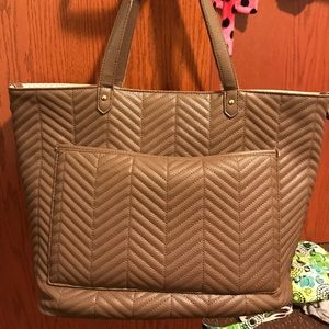 Adorable brown tote!