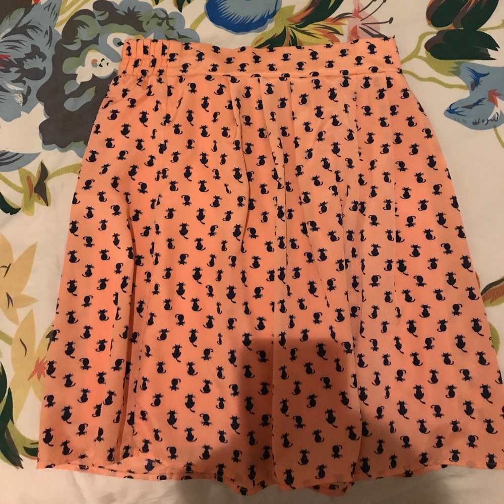 High waisted cat skirt