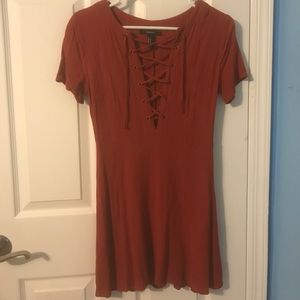 Forever21 lace up dress