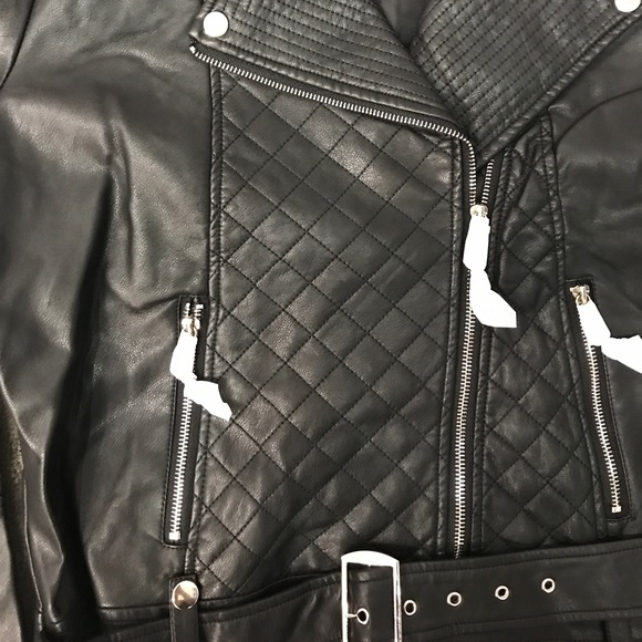 Quilted adorable leather jacket (faux leather) - Picture 2 of 2