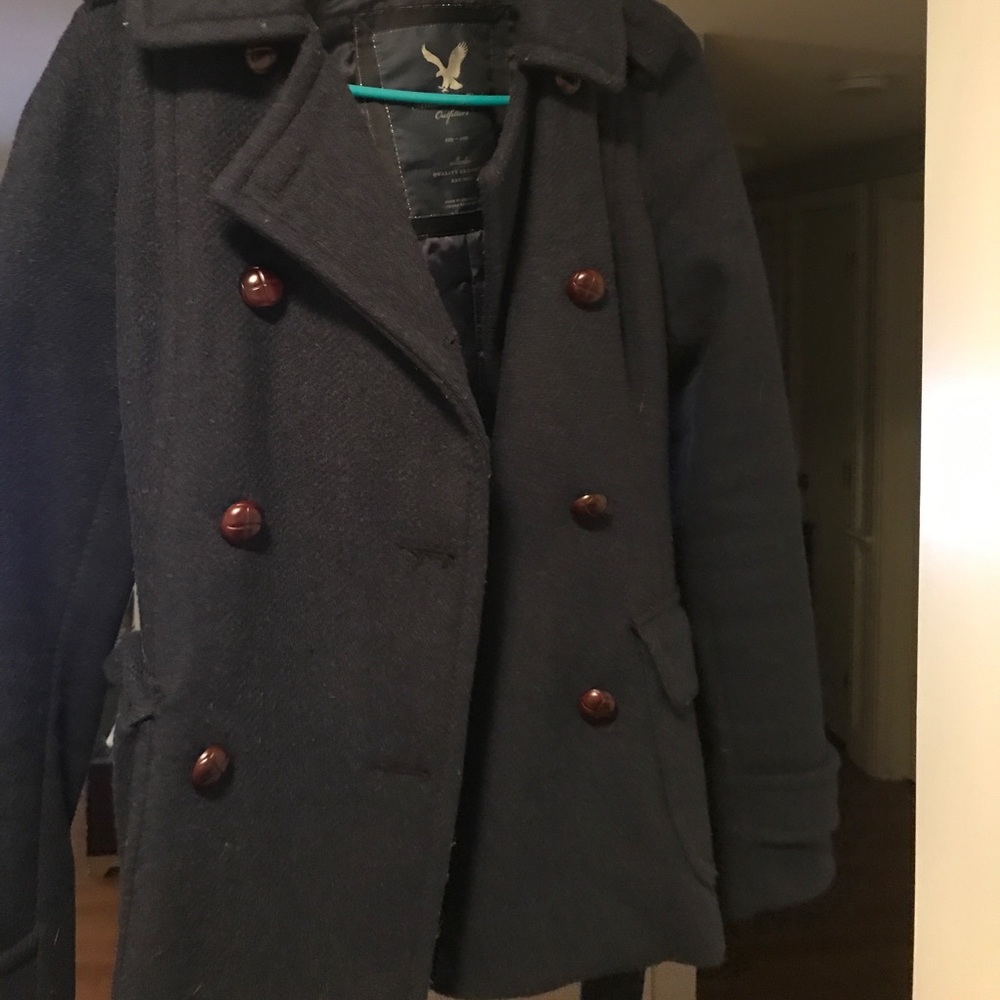 Selling my American eagle navy pea coat