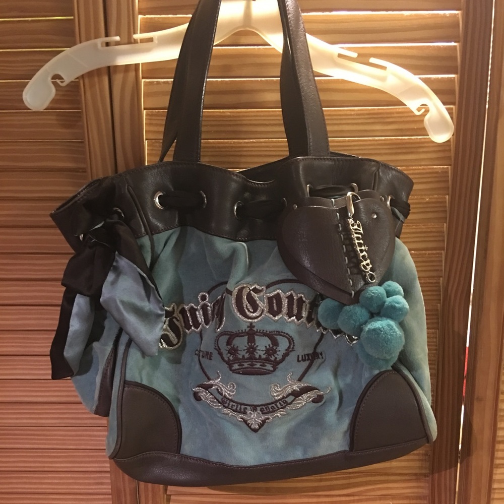 Baby blue juicy couture handbag
