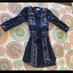 Navy Blue detailed Dress