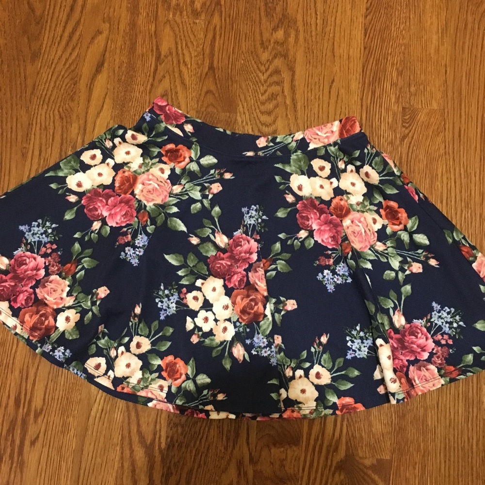 Floral skater skirt