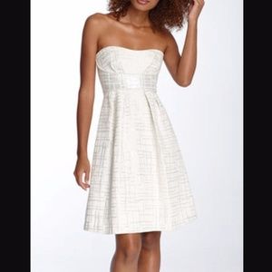 BCBGMaxAzria Jacquard Empire Waist Dress