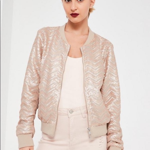 DONATED Sequin Bomber Jacket - Picture 4 of 5