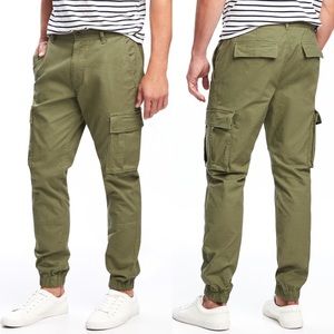 navy cargo joggers