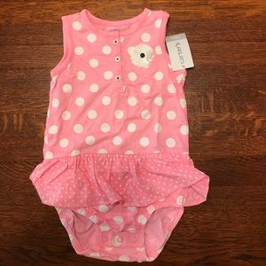 NWT Carter's Baby Girls Polka Dot Sunsuit, 18m