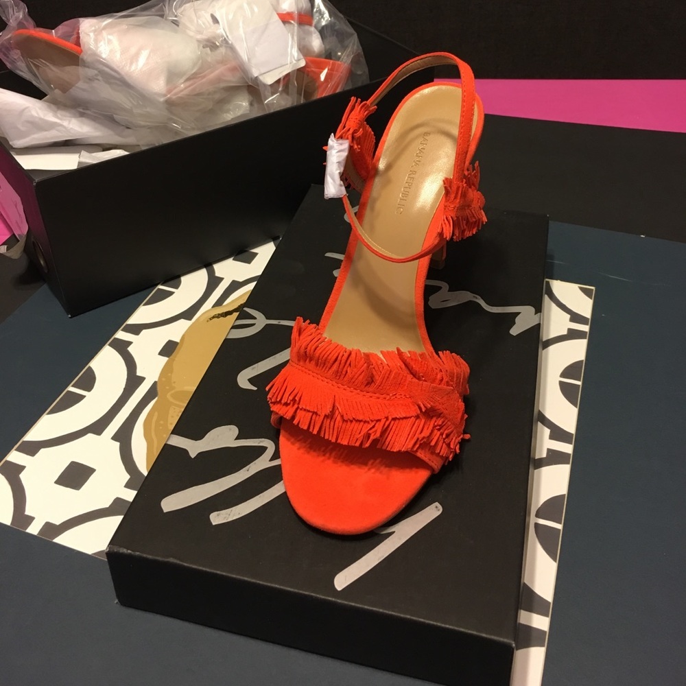 Banana Republic fringe heels