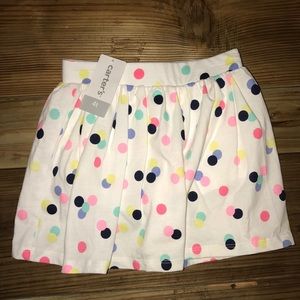 NEW Carters Polka Dot Skort