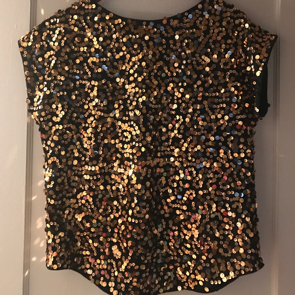 Sequined size S top from The Limited