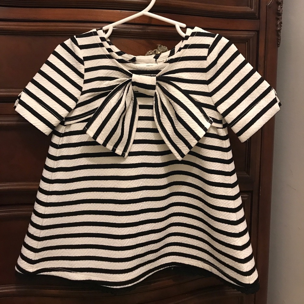 Striped Blouse with Bow