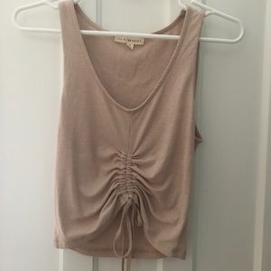 Light pink LA Hearts crop top