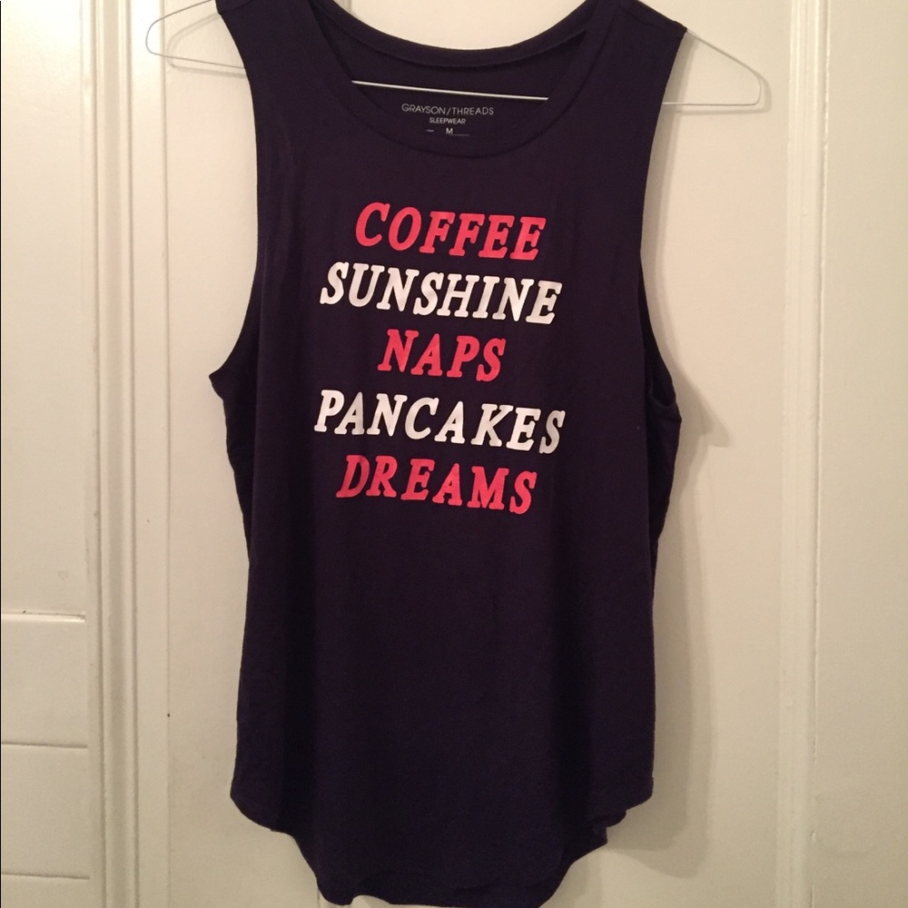Navy blue muscle tee - medium