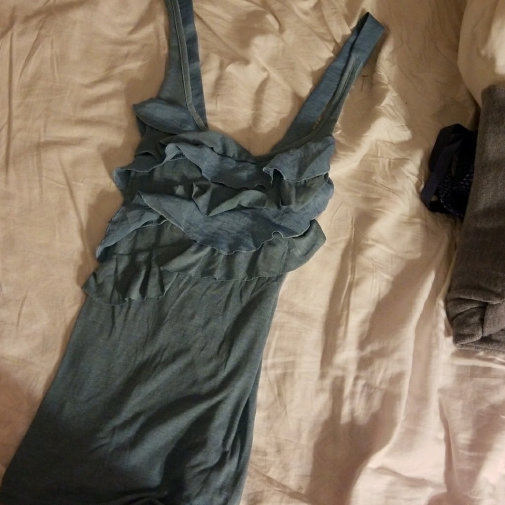 Tank top blouse with cross straps