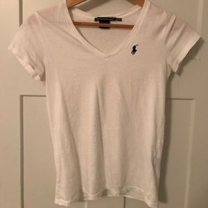 Ralph Lauren Sport white v- neck.