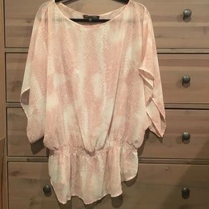 Blush and Cream Blouse