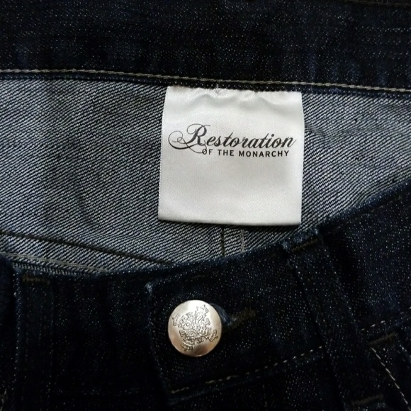 Restoration of the monarchy dark bootleg denim - Picture 3 of 4