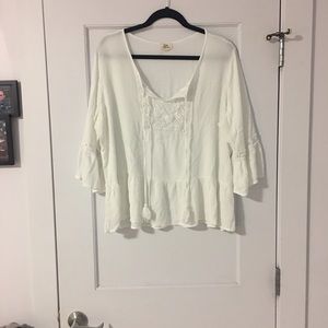 Plus Size Peasant Blouse