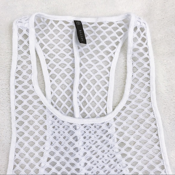 RILLER FOUNT Kate Racerback Fishnet Layering tank - Picture 3 of 6