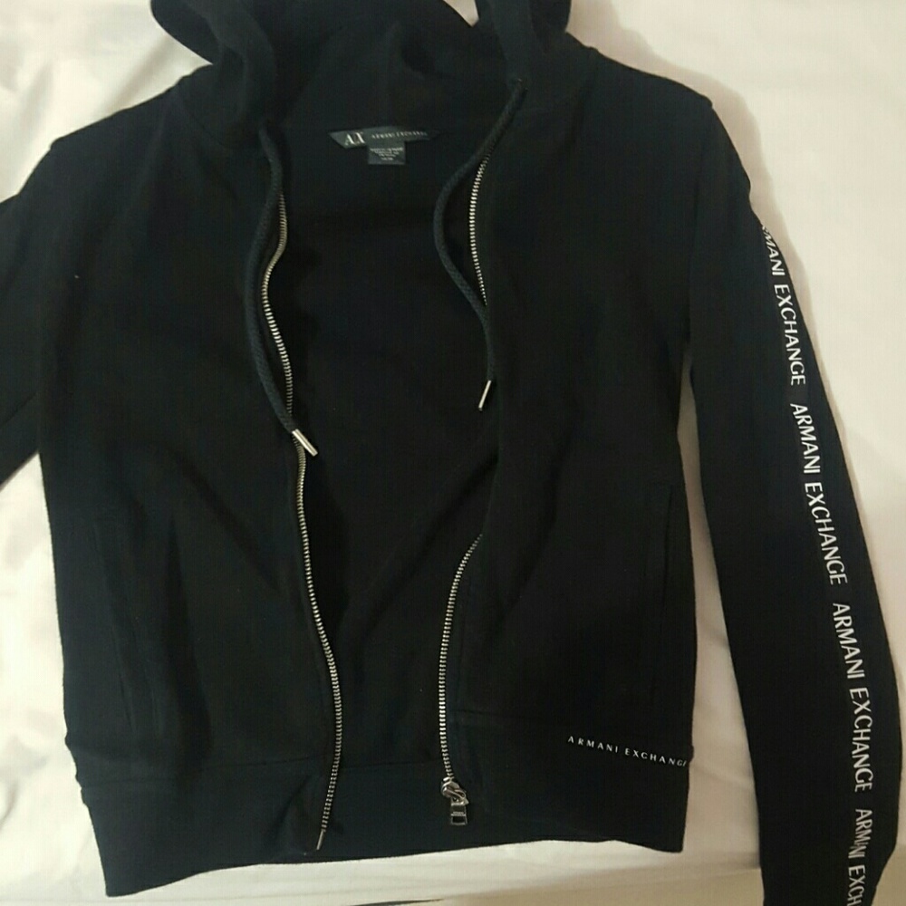 Black zip up hoodie