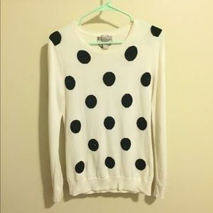 Banana Republic sparkle polka dot sweater