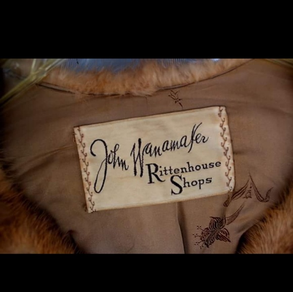 Vintage Blonde Mink Fur Coat John Wanamaker Shops - Picture 3 of 7