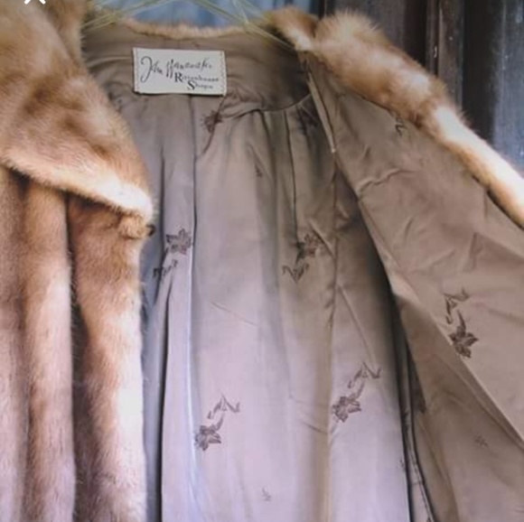 Vintage Blonde Mink Fur Coat John Wanamaker Shops - Picture 6 of 7