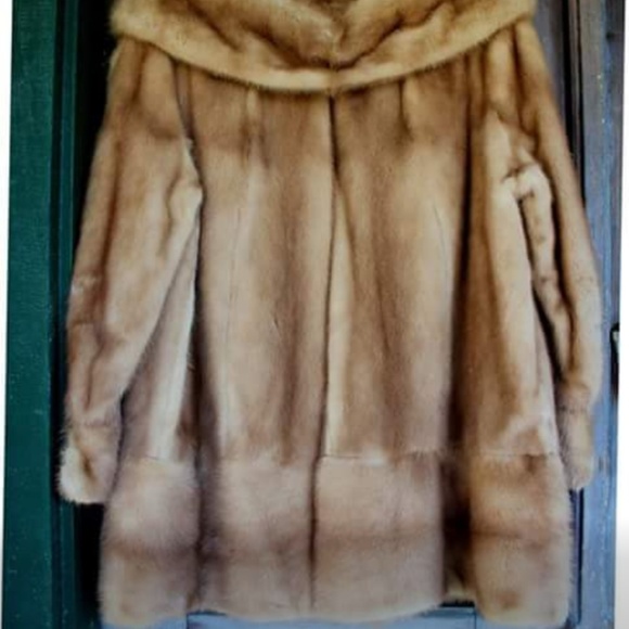 Vintage Blonde Mink Fur Coat John Wanamaker Shops - Picture 7 of 7
