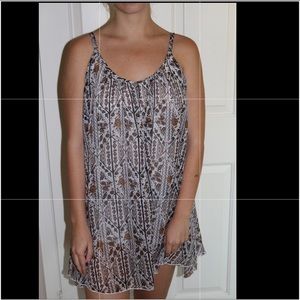 RVCA pattern spaghetti strap dress