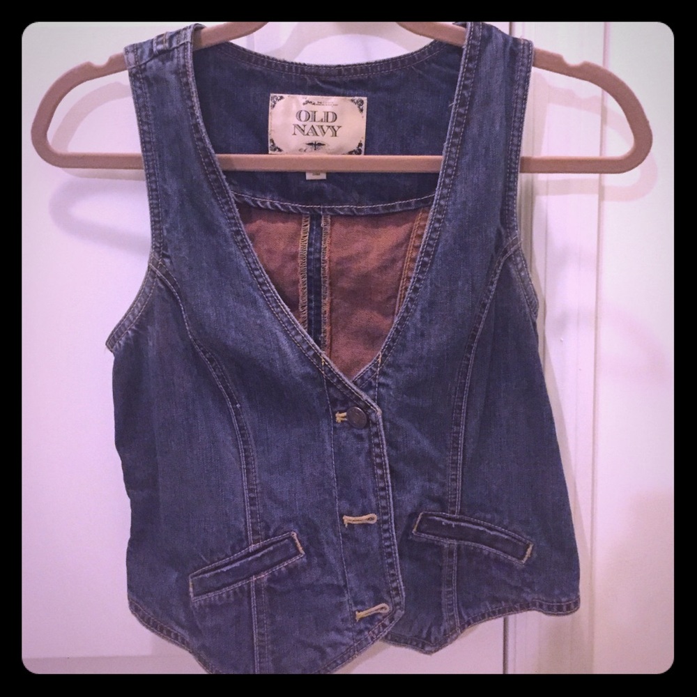Old Navy Denim Vest, Size Small