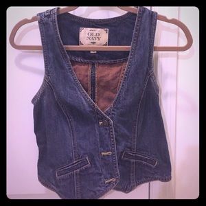 Old Navy Denim Vest, Size Small