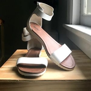 Ankle Strap White Mossimo Sandals