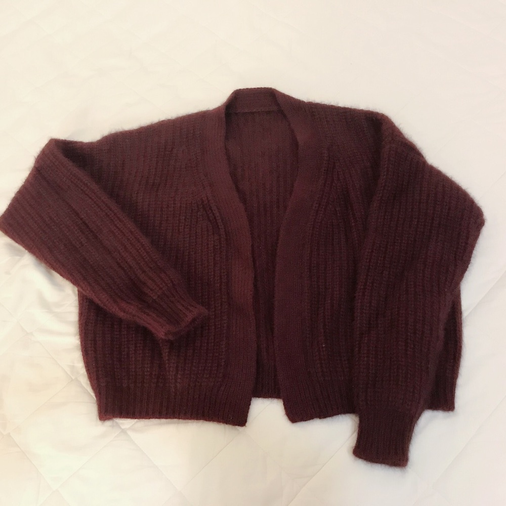 Handmade mohair cardigan sweater