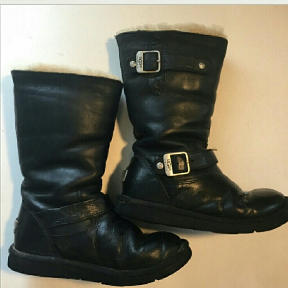 Women's leather Ugg riding boots