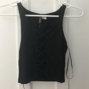 Black crop top