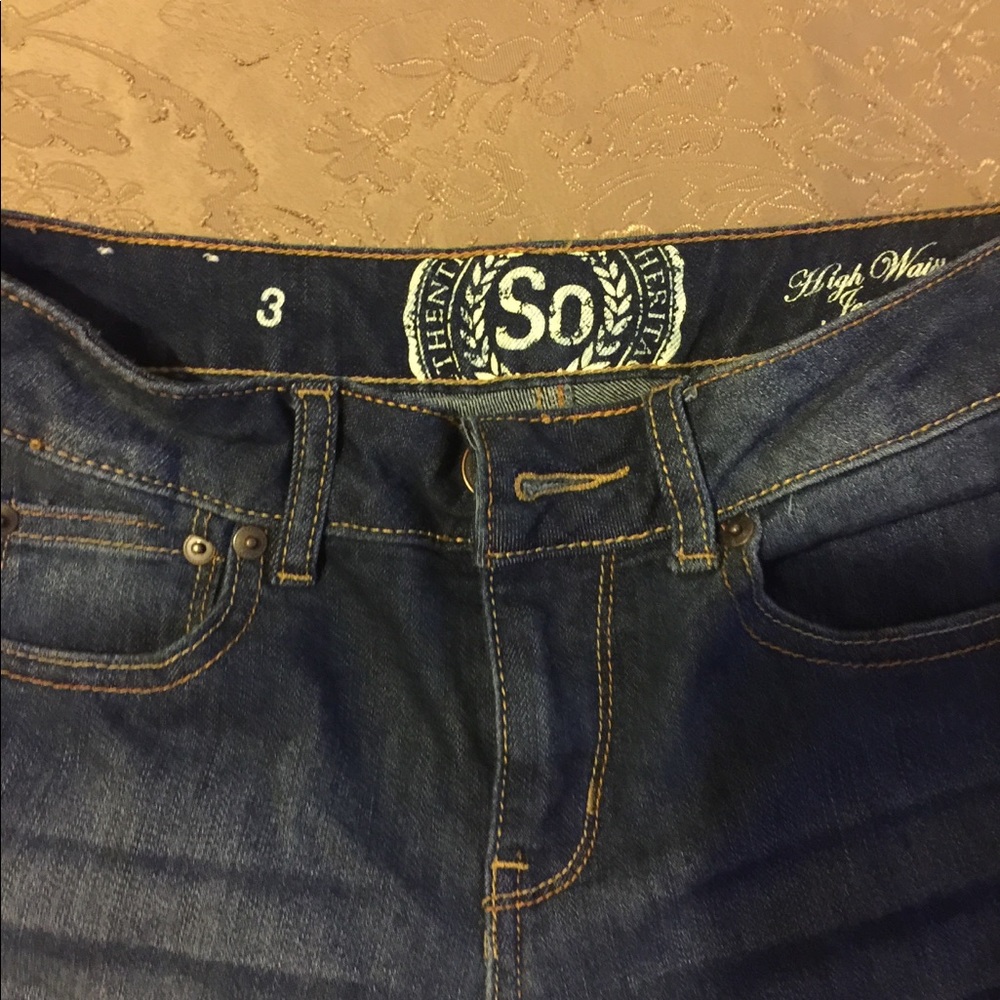 High waist denim jeggings