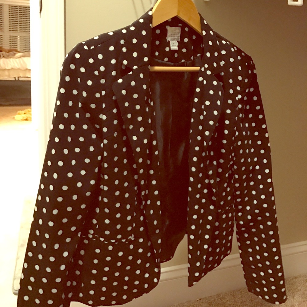 LC Lauren Conrad Polka Dot Blazer