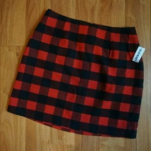 Old Navy Buffalo Plaid Skirt NWT