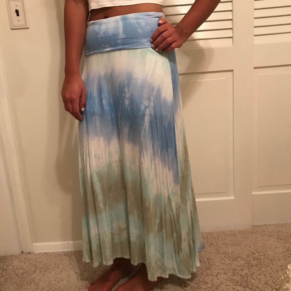 Tie Dye Maxi Skirt