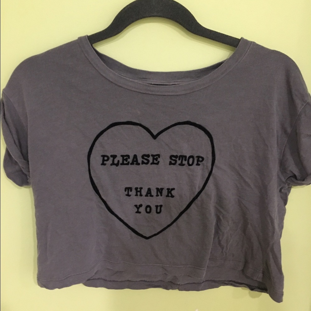 Please Stop Thank You Croptop