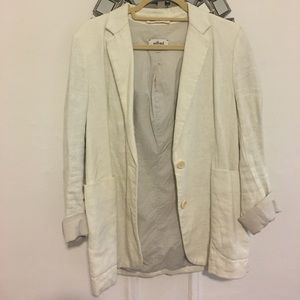 Linen Ivory Aritzia Blazer