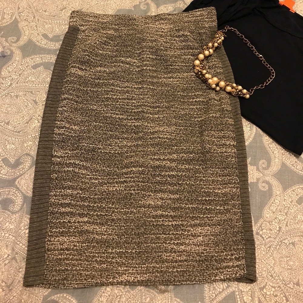 Marine Layer | Gray & White marbled Pencil Skirt.