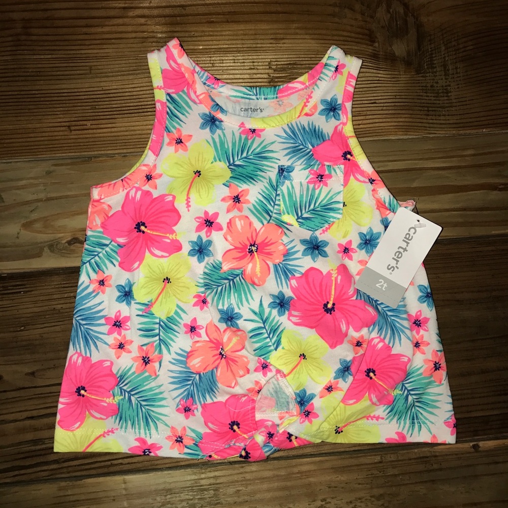 NEW Carters Hawaiian Floral Tank Top