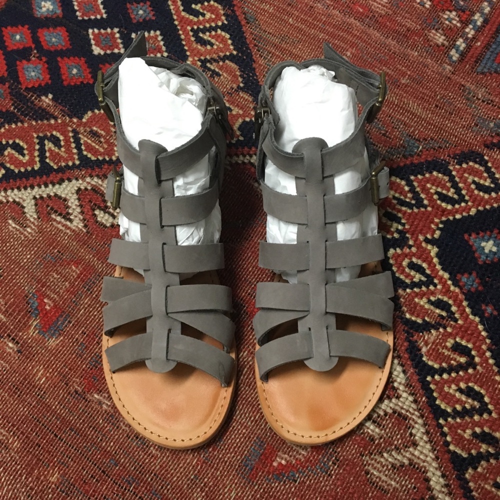 BP grey gladiator sandal