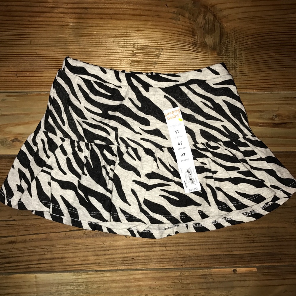 NEW Jumping Beans Zebra Skort