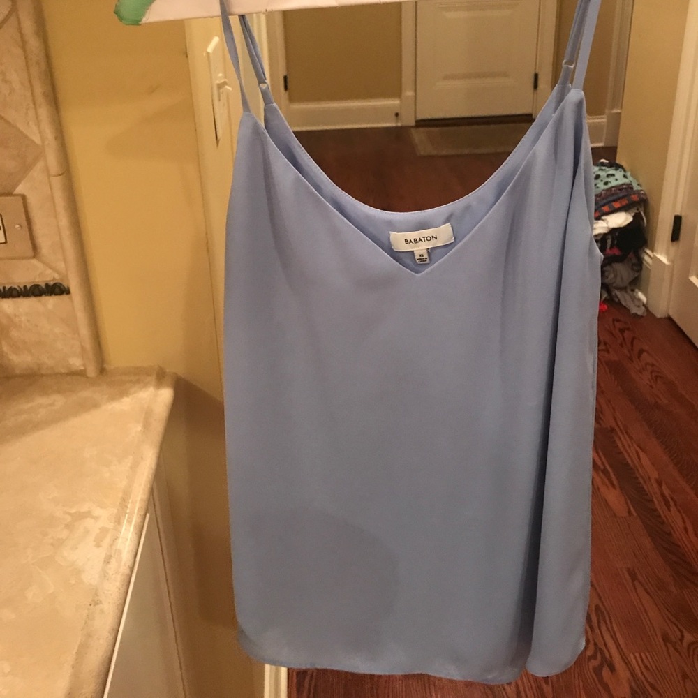 Light blue silky tank top!