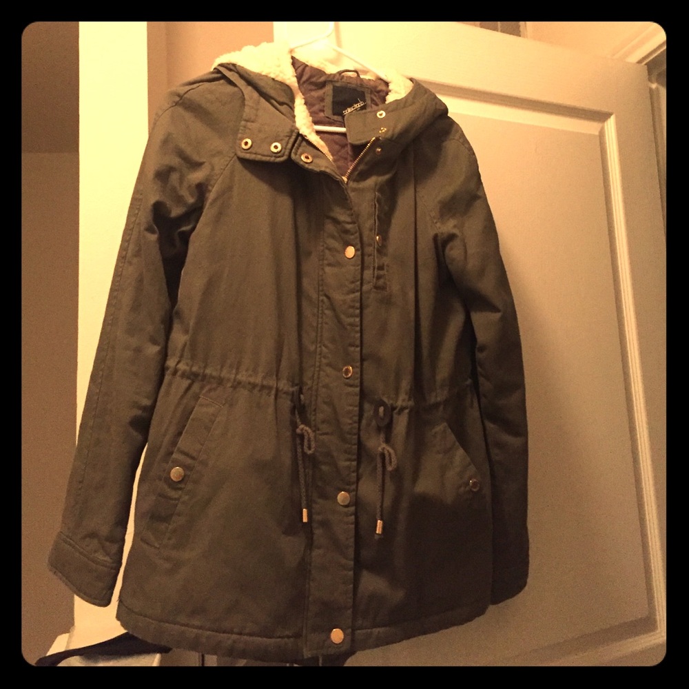 Cute green parka