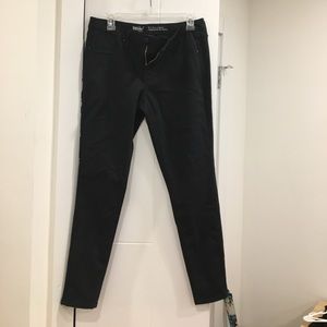 mid rise black jeggings