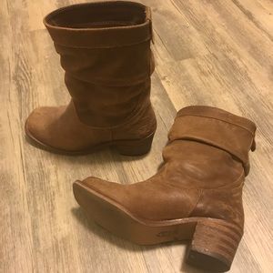 Aldo Short Cognac Slouch Boot